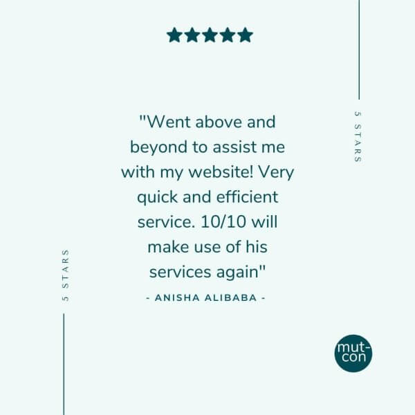 Went above and beyond to assist me with my website!