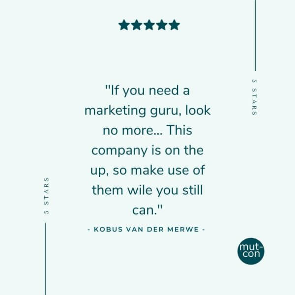 Great service, Thank you Mut-Con for helping us grow our business!